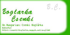 boglarka csenki business card