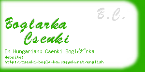 boglarka csenki business card